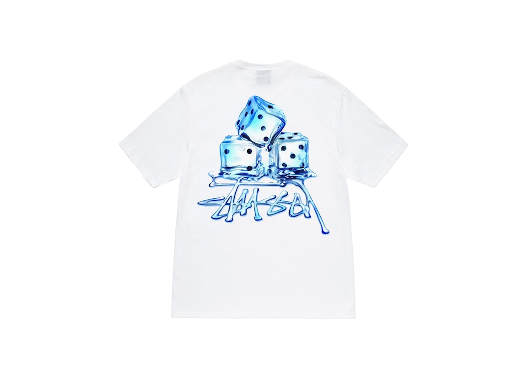 Pre-owned Stussy Melted Tee White