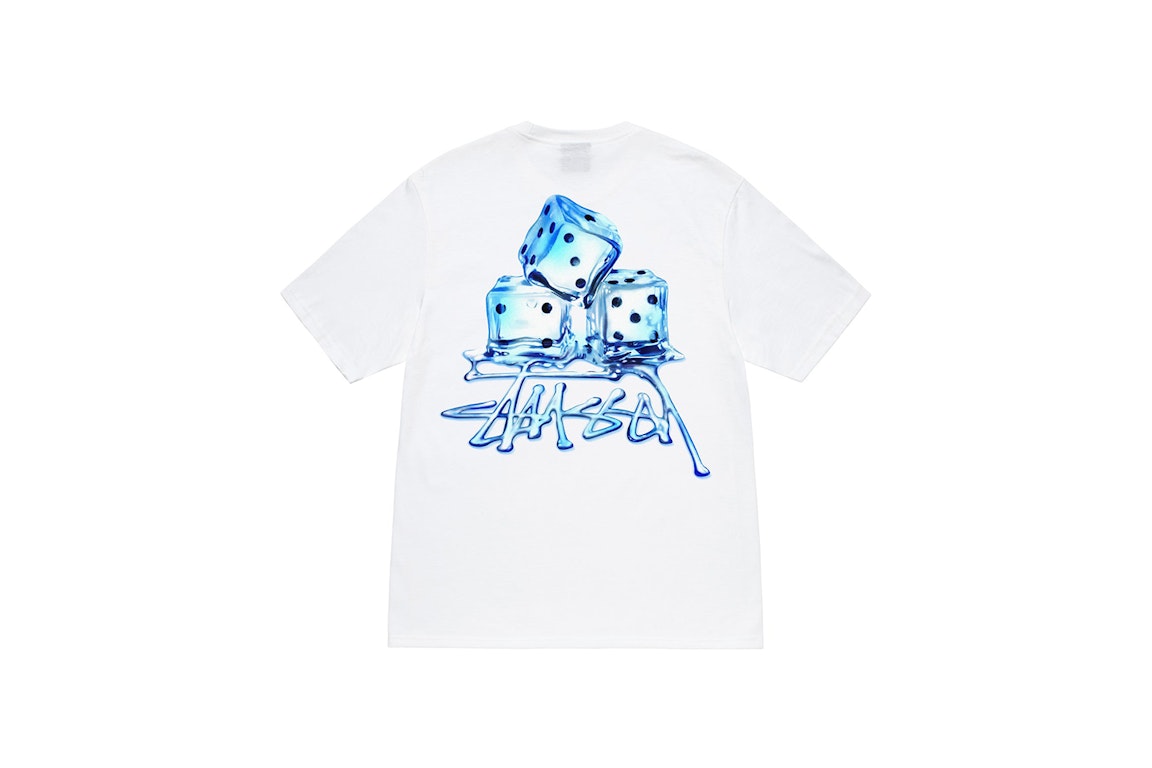 Pre-owned Stussy Melted Tee White