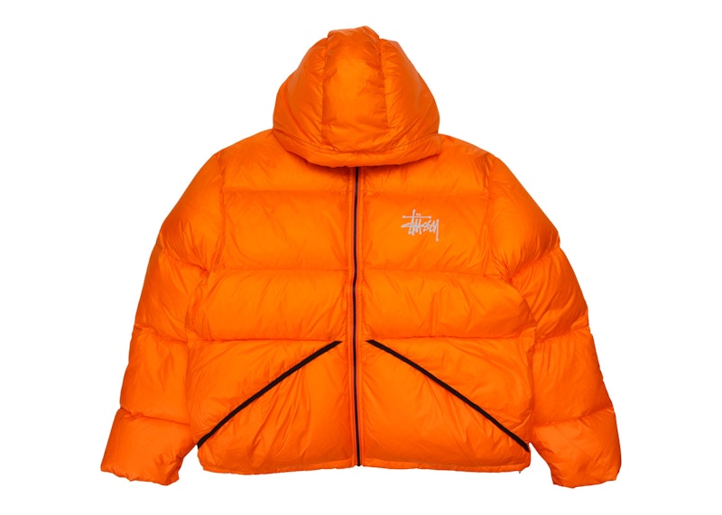 Stussy Micro Ripstop Down Parka Jacket Orange Men's - FW22 - US