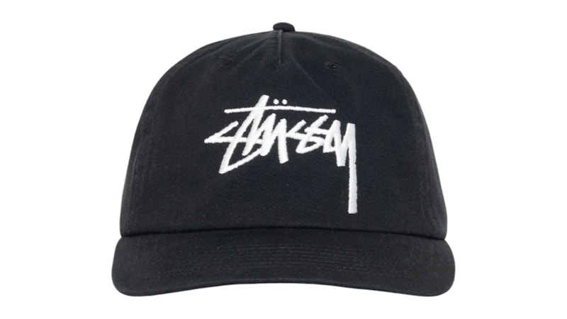 Stussy Mid-Depth Big Stock Snapback (SS25) Shadow Black