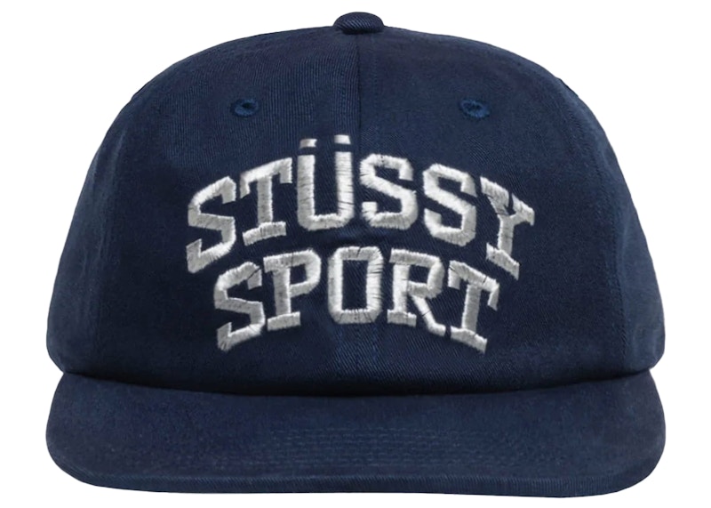 【STUSSY FA24'】Stussy Mid Depth Stussy Sport Snapback Stussy Mid Depth Sport Snapback Navy/Metallic Men's - FW24 - US