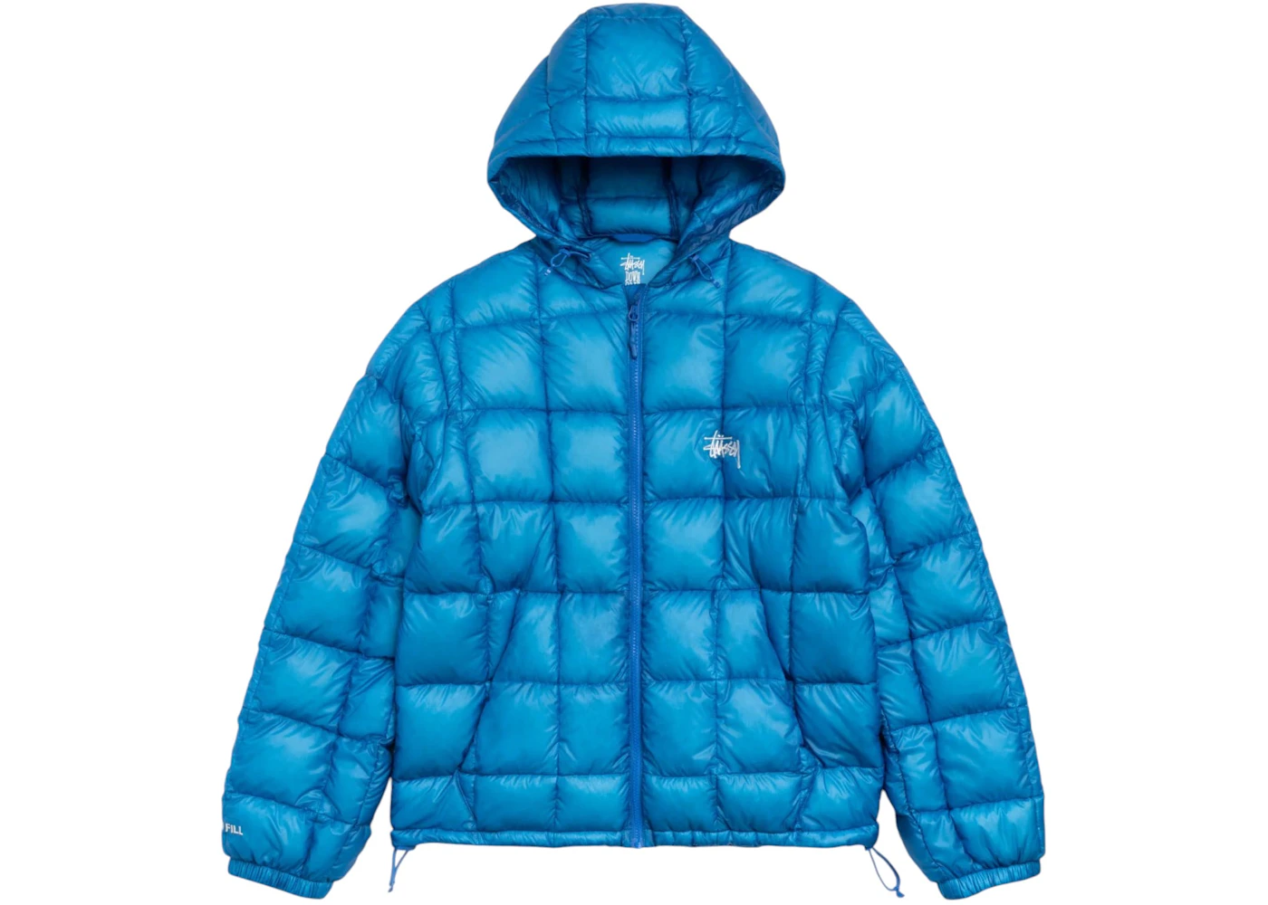 Stussy Midweight Hooded Puffer Jacket Blue Men's - FW25 - US Stussy Midweight Hooded Puffer Jacket Blue Men's - FW25 - US