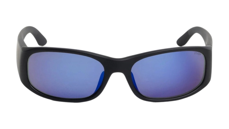 Stussy Mikey Sunglasses Rubber Black/Polarized Dark Blue Lens