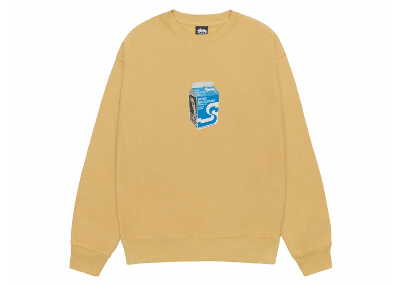 ★24SS 最新作★Stussy MILK CREW Stussy Milk Crew Black Men's - SS24 - US