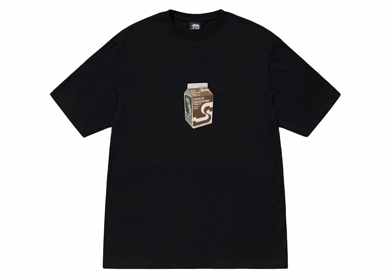 爆買いしたくなる Tee Milk Stussy Black JP - SS24 - メンズ トップス