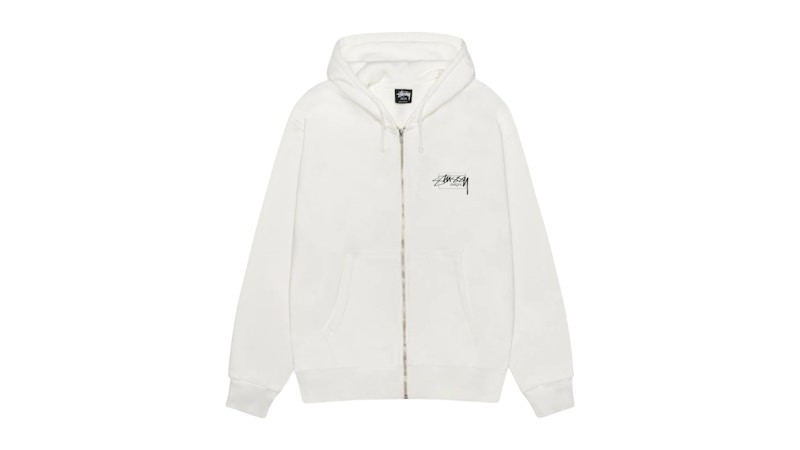 Stussy Modern Age Pig Dyed Zip Hoodie Natural Men's - SS26 - US
