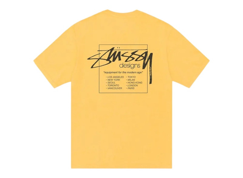 Stussy Modern Age Pigment Dyed Tee Yellow メンズ - SS26 - JP