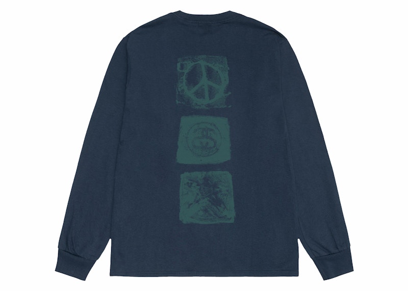 【STUSSYFA24'】Stussy Mono LS Tee Stussy Mono L/S Tee White Men's - FW24 - US