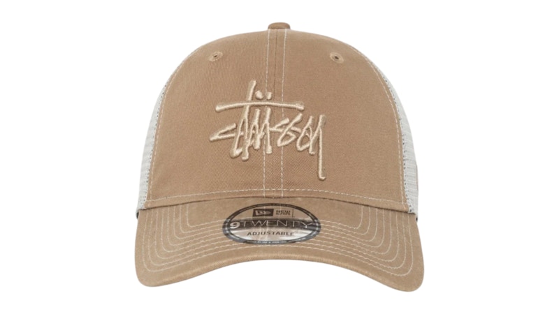 Stussy New Era 9Twenty Tonal Basic Trucker Khaki Men's
