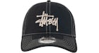 Stussy New Era 9Twenty Washed Basic Trucker Night Black