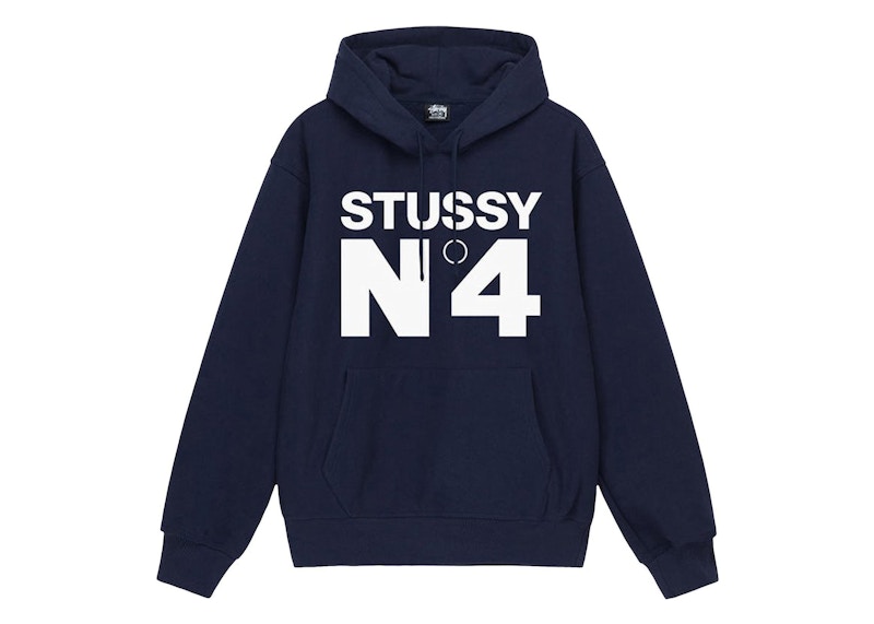 Stussy No.4 Hoodie Navy メンズ - JP