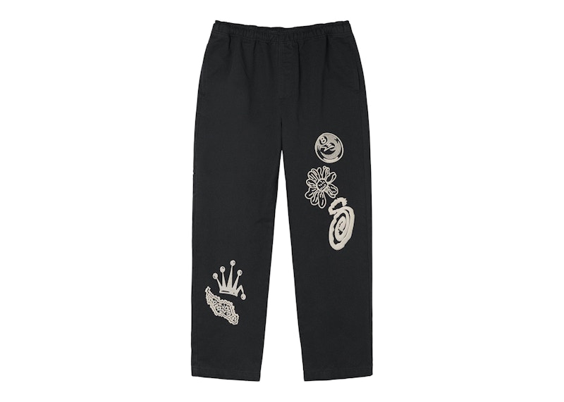 Stussy Noma Icon Beach Pant Washed Black