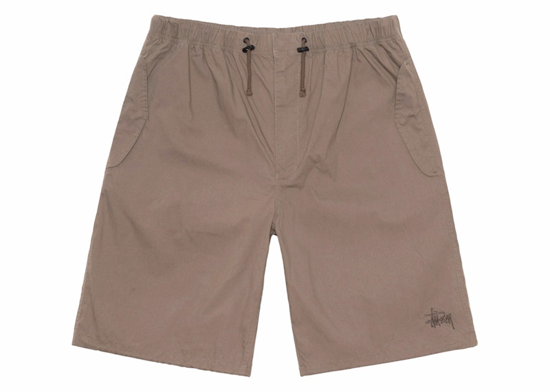 Pre-owned Stussy Men's  Nyco Over Short In Mushroom In Brown