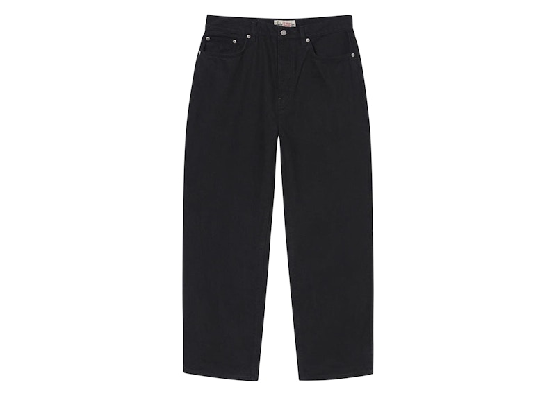 Pre-owned Stussy Men's  Overdyed Big Ol' Jean In Black