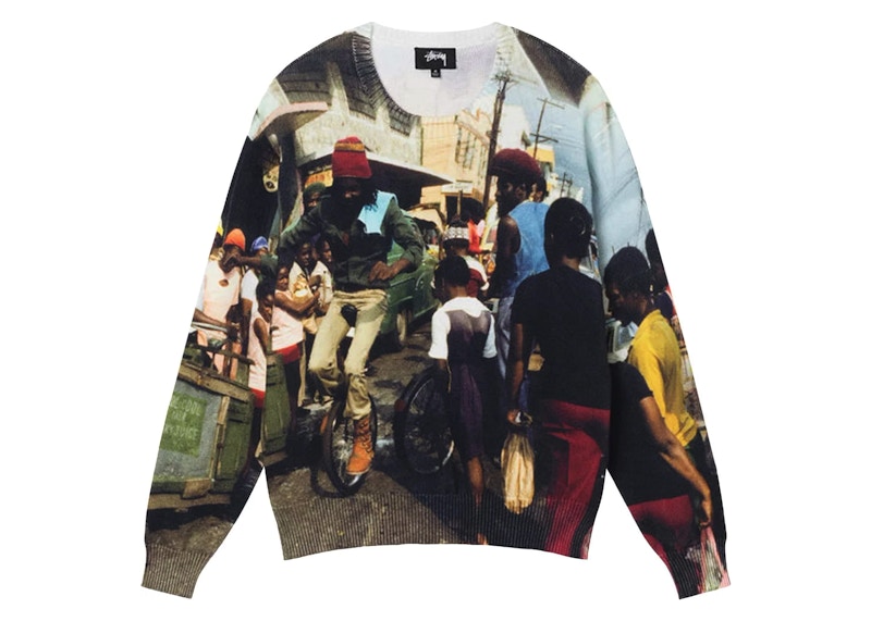 Stussy Peter Tosh Print Sweater Multicolor Men's - FW24 - GB