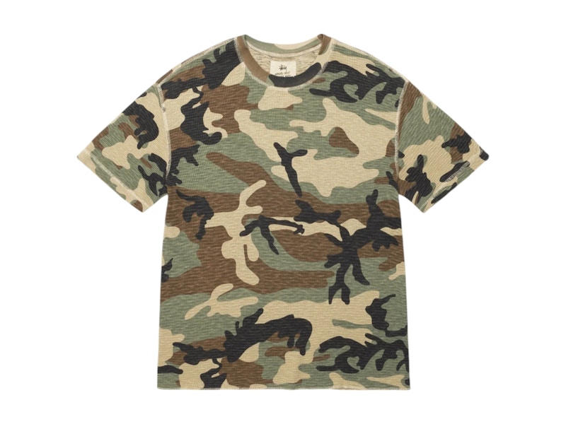 Stussy Basic Stock L/S Thermal Relic Camo Men's - FW23 - US