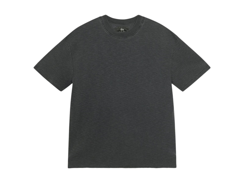 Stussy Pigment Dyed S/S Thermal Faded Black Men's - SS25 - GB