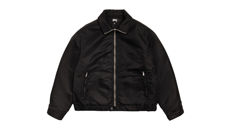 stussy flight jacket 25ss 完売品 Stussy Pile Lined Zip Jacket Black Men's - FW25 - US