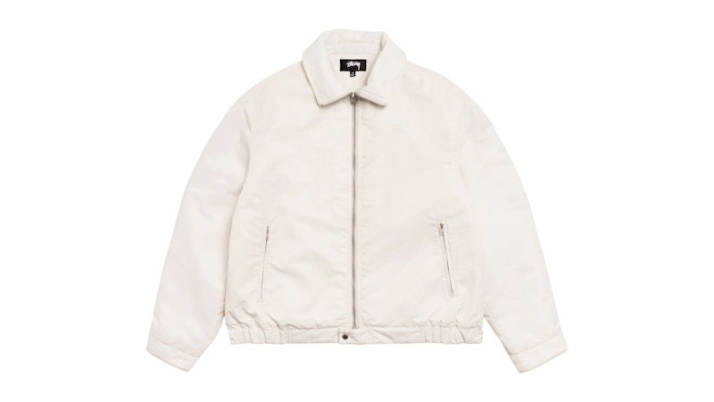 Stussy Pile Lined Zip Jacket Bone メンズ - FW25 - JP