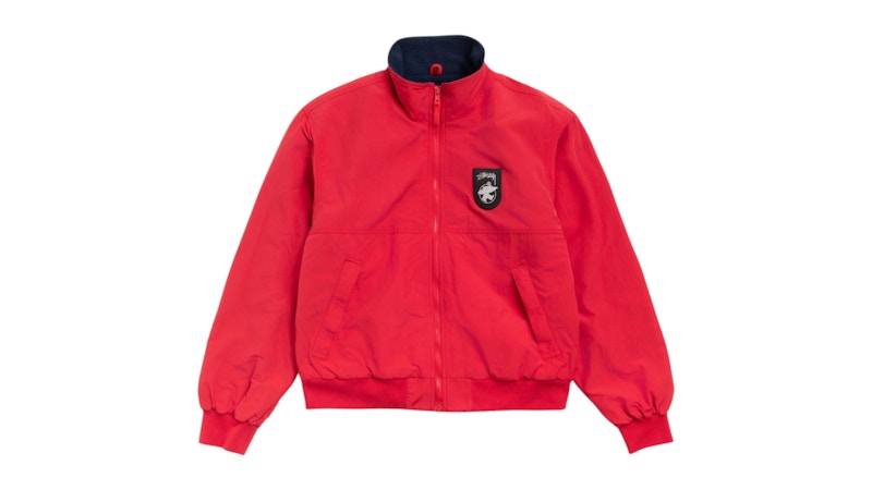 Stussy Polar Fleece Lined Jacket Red Men's - SS26 - US