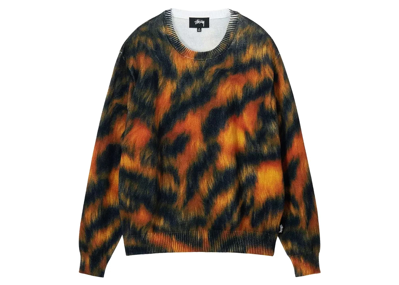 Stussy Printed Fur Sweater Tiger