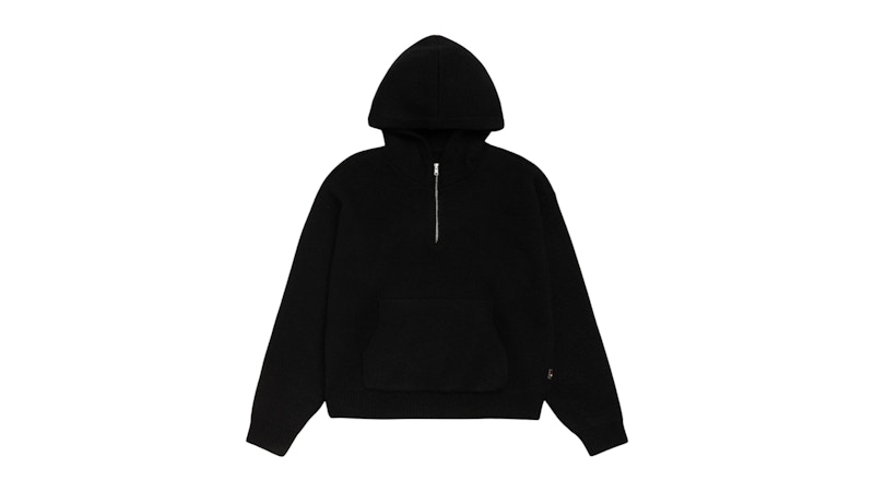 Stussy Chunky Knit Zip Hoodie Fossil Men's - FW24 - US