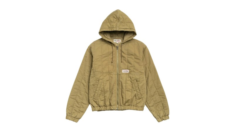 Stussy Quilted Canvas Work Jacket Olive