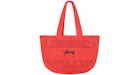 Stüssy Raffia Tote Bag Rot