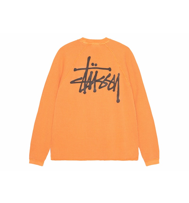 Stüssy Raglan Thermal L/S Crew Anaranjado Hombre SS24 US