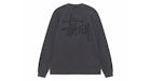Stussy Raglan Thermal L/S Crew Washed Black