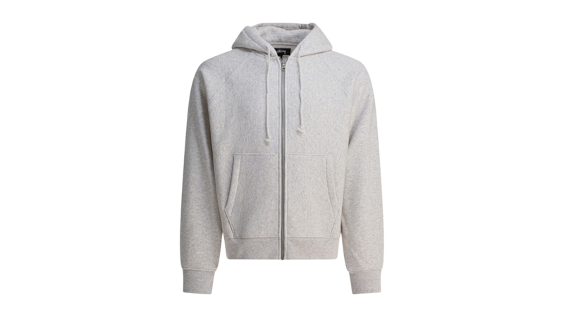 Stussy Raglan Zip Hoodie Grey