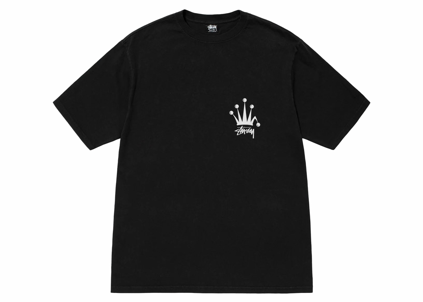 Stussy Regal Crown Pigment Dyed T-shirt Black Men's - SS24 - US