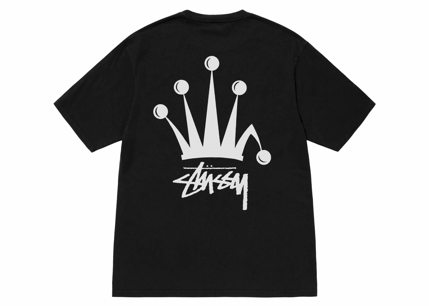 Stussy Regal Crown Pigment Dyed T-shirt Black Men's - SS24 - US