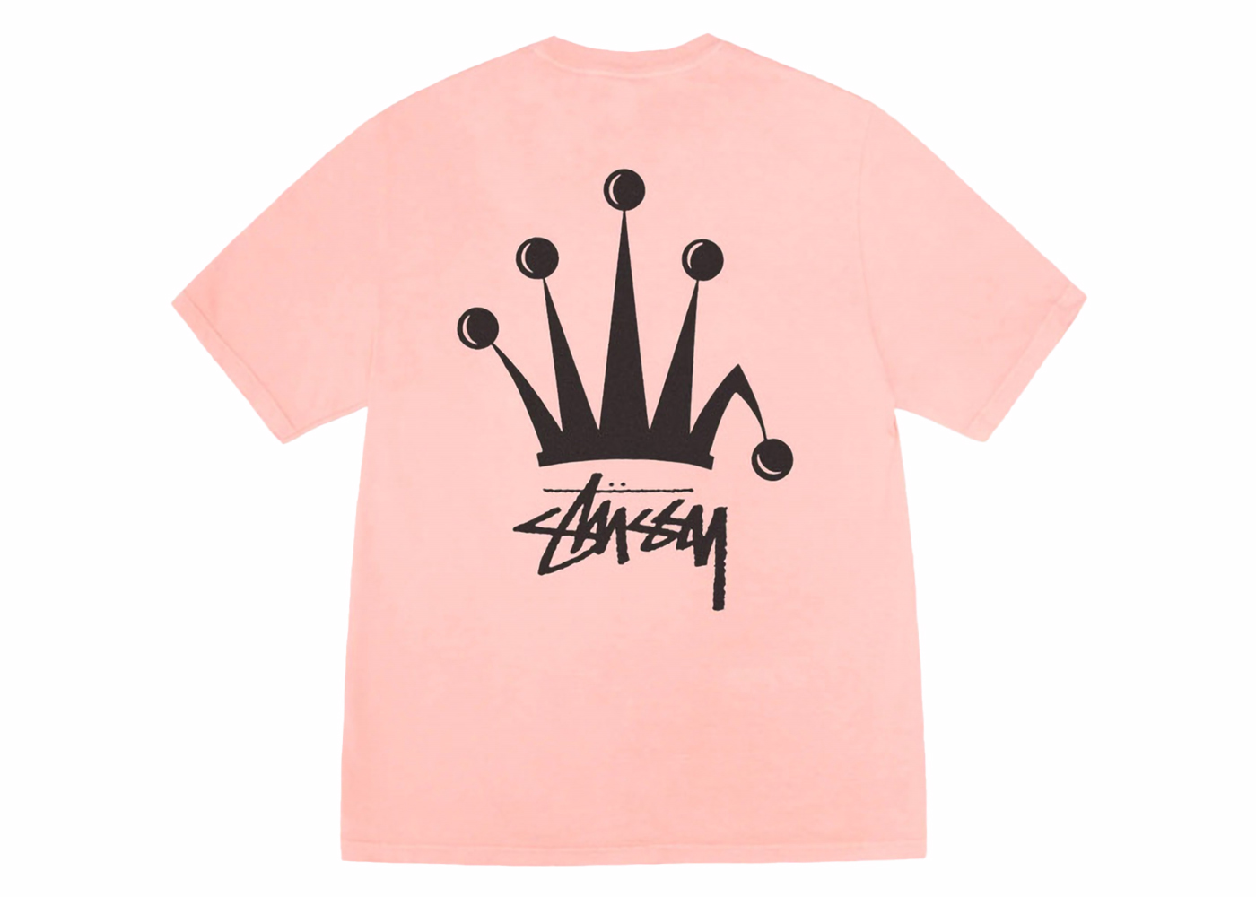 Stussy Regal Crown Pigment Dyed T-shirt Coral Men's - SS24 - US