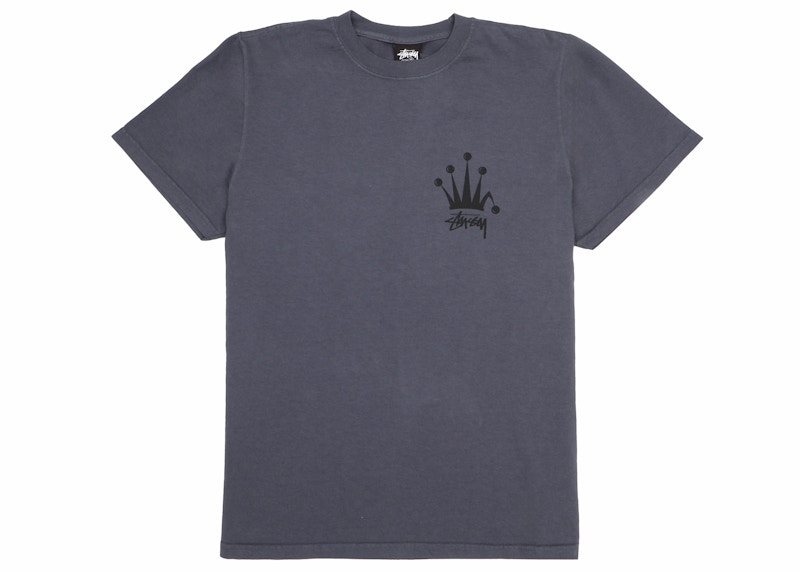 Stussy Regal Crown Pigment Dyed T-shirt Indigo Men's - SS24 - US