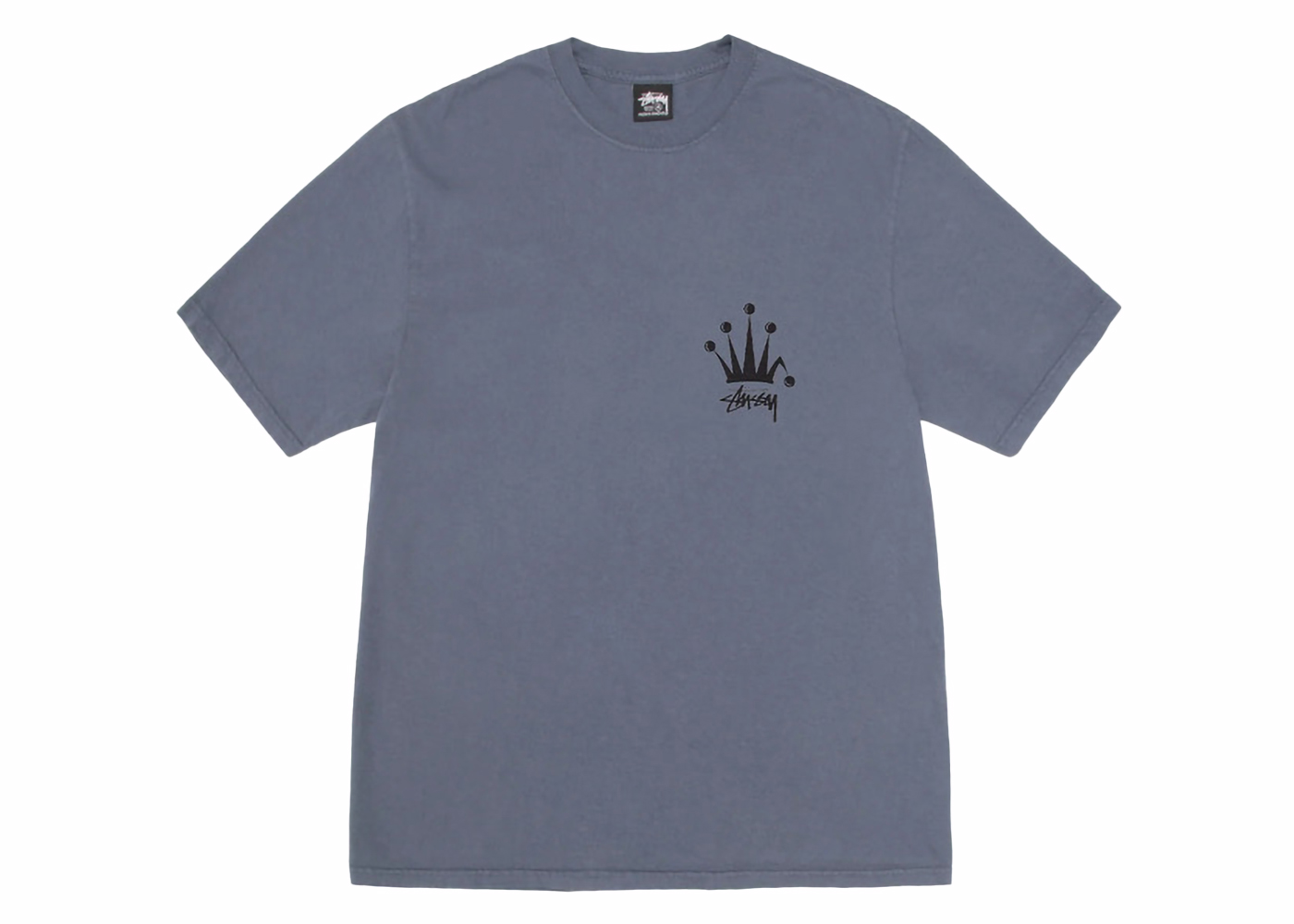 Stussy Regal Crown Pigment Dyed T-shirt Indigo Men's - SS24 - US