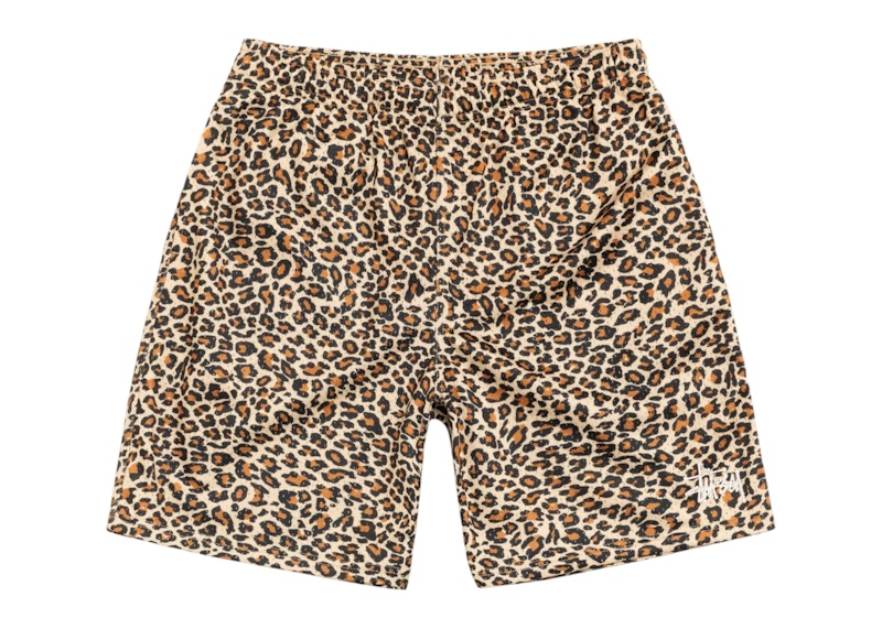 Stussy Relaxed Fit Basic Mesh Short Leopard
