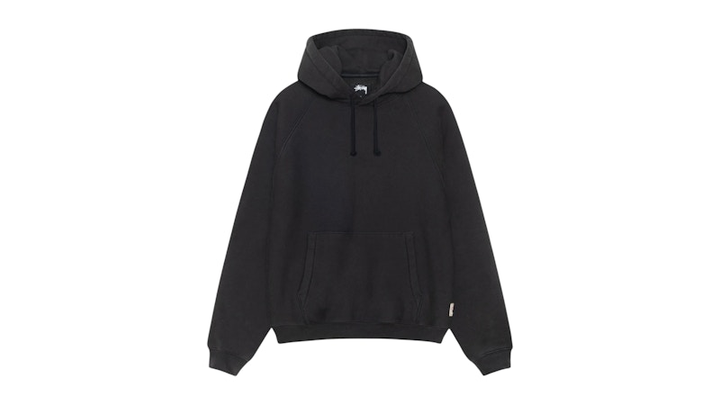 stussy relaxed hoodie　washed black Stussy Relaxed Hoodie Washed Black Men's - FW25 - US
