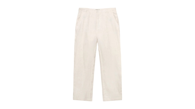 Stussy Relaxed Textured Linen Trouser Bone メンズ - SS25 - JP