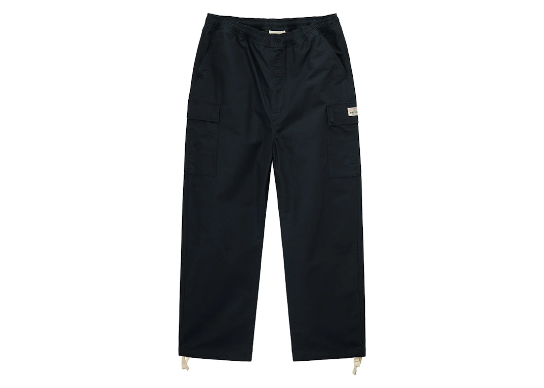 Pre-owned Stussy Ripstop Cargo Beach Pant Black