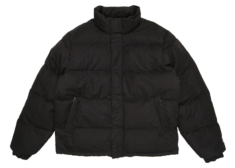 Stussy Ripstop Down Puffer Jacket Black 男士- FW22 - TW