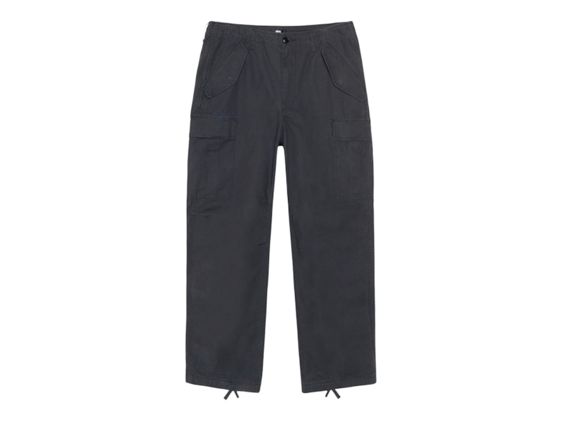 Stussy Ripstop Military Cargo Pant Black Men's - FW24 - US