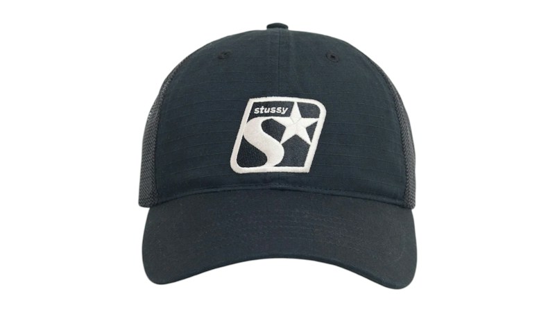 Stussy Ripstop S Star Trucker Negro