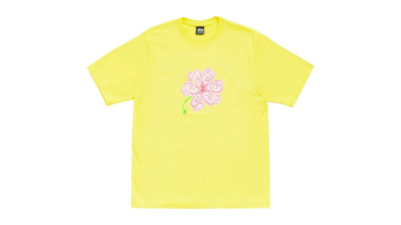 Stussy S Flower Tee Lemon
