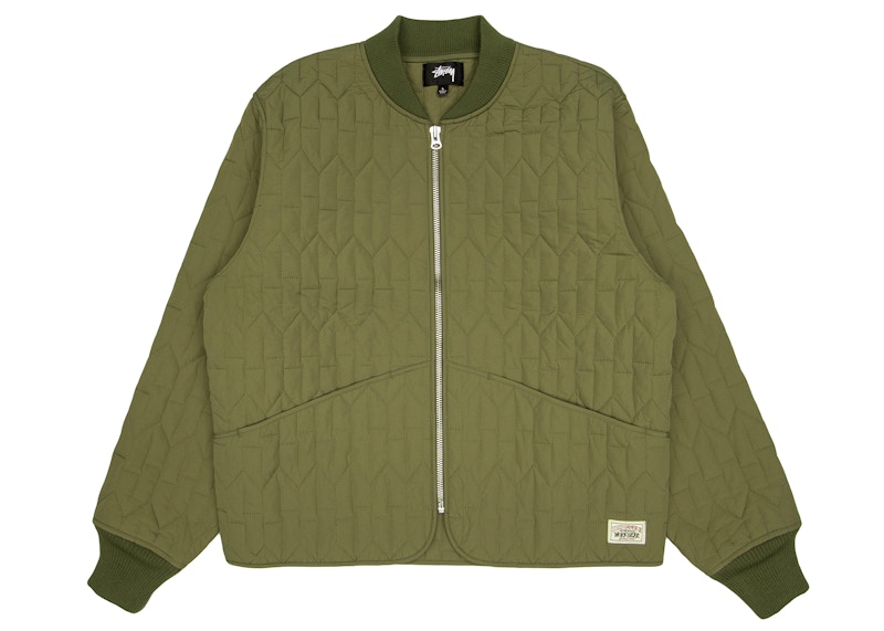 Stussy S Quilted Liner Jacket Olive - SS23 - JP