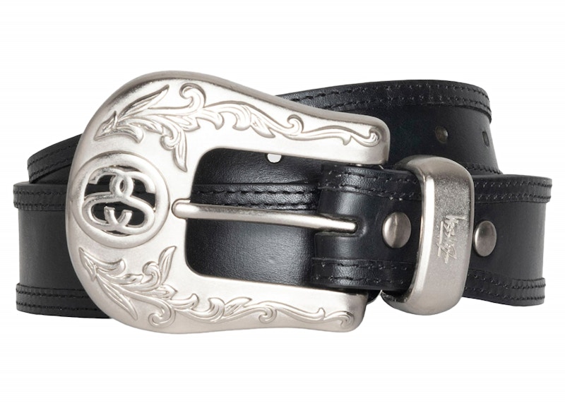 Stussy SS-Link Cowboy Belt Black Men's - SS24 - US