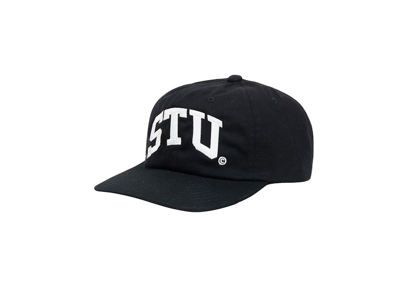 Stussy STU Arch Strapback Cap Black - SS23 - GB