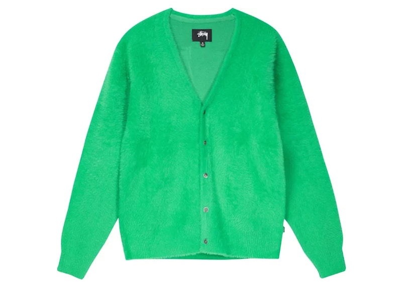 Stussy Shaggy Cardigan Kelly Men's - SS24 - GB