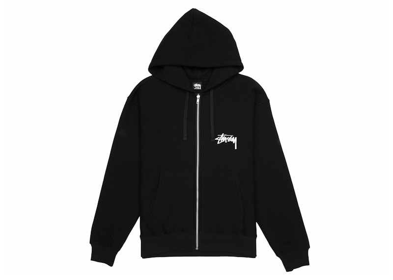 Stussy Shattered Zip Hoodie Black