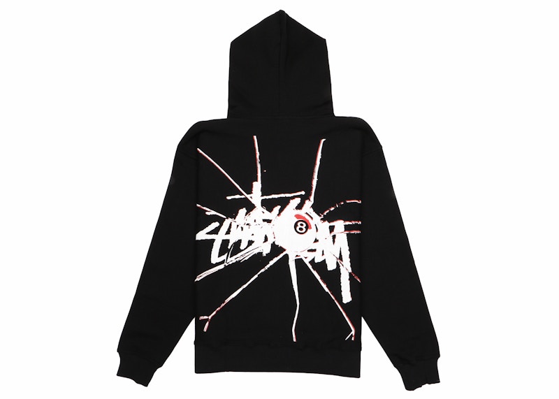 正規保証【美品・タグ付き】stussy 8 ball zip hood black トップス